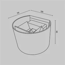 Архитектурная подсветка Фултон / Fulton 3000К 6Вт IP 54 (Серый) O573WL-L6GR