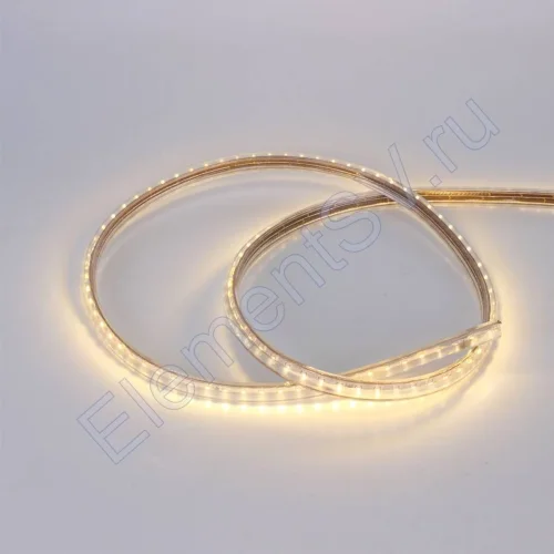 Светодиодная лента 220V 3014 120led warm white IP68 314B - фото.