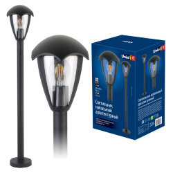 UUL-T80A 60W-E27 IP54 BLACK Светильник уличный, под лампу Е27, Архитектурный напольный, Корпус черный.