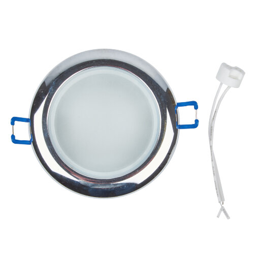 DLS-A201 GU5.3 IP44 CHROME Светильник декоративный встраиваемый, серия Arno, Без лампы, цоколь GU5.3, Металл, Хром - фото 2