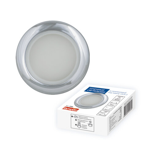 DLS-A201 GU5.3 IP44 CHROME Светильник декоративный встраиваемый, серия Arno, Без лампы, цоколь GU5.3, Металл, Хром - фото 15