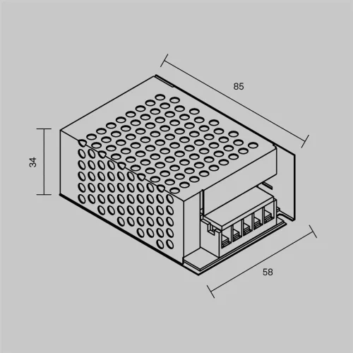 Источник напряжения PSL002 12В 35Вт IP 20 811006 (Серебро) - фото 3