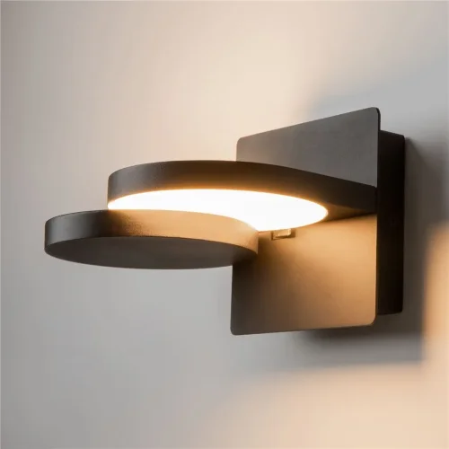 Настенный светильник (бра) Flap 3000К 12Вт (Черный) - фото 6