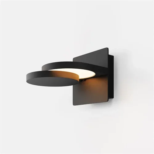 Настенный светильник (бра) Flap 3000К 12Вт (Черный) - фото 14