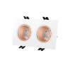 DK3072-WBR Встраиваемый светильник, IP 20, 10 Вт, GU5.3, LED, белый/бронзовый, пластик.