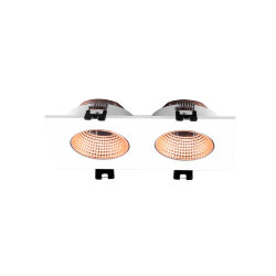 Встраиваемый светильник, IP 20, 10 Вт, GU5.3, LED, белый/бронзовый, пластик, Denkirs DK3072-WBR