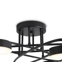 Люстра FR6155CL-L36B Вихрь / Vortex 36 Вт LED (Черный) FR6155CL-L36B