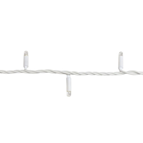 ULD-F90PRO S5M-050-TWK WW Гирлянда светодиодная, 5м, без вилки, С эффектом мерцания, Соединяемая, 50 светодиодов, Теплый белый свет 2700K, IP67, Провод белый - фото 3