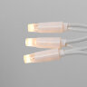 ULD-F90PRO S5M-050-TWK WW Гирлянда светодиодная, 5м, без вилки, С эффектом мерцания, Соединяемая, 50 светодиодов, Теплый белый свет 2700K, IP67, Провод белый - фото 4