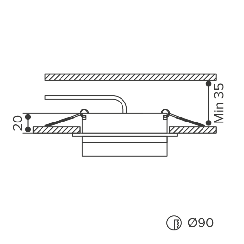 Светильник WOLTA WDL-GX53/06BL-S под лампу GX53 Черный LUCE - фото 8.