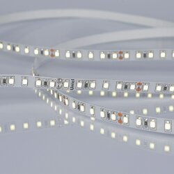 ULS-2835-120LED-m-8mm-IP20-DC24V-9.6W-m-5M-6500K Гибкая светодиодная лента на самоклеящейся основе, Катушка 5 м, в герметичной упаковке, Дневной белый свет 6500K.