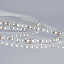 ULS-2835-120LED-m-8mm-IP20-DC24V-9.6W-m-5M-6500K Гибкая светодиодная лента на самоклеящейся основе, Катушка 5 м, в герметичной упаковке, Дневной белый свет 6500K.