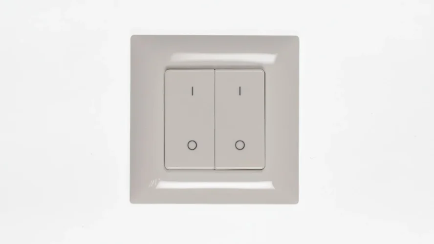 Панель PF1-2 White IC27 (DIM, 2 zone, RF 2.4GHz, 3VDC(CR2032)) - фото I