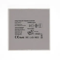Панель PF1-2 White IC27 (DIM, 2 zone, RF 2.4GHz, 3VDC(CR2032))