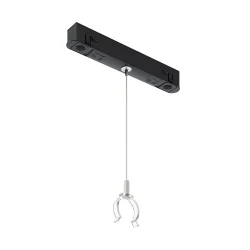 Коннектор с тросовым подвесом Tau в шинопровод Exility (Серебро)