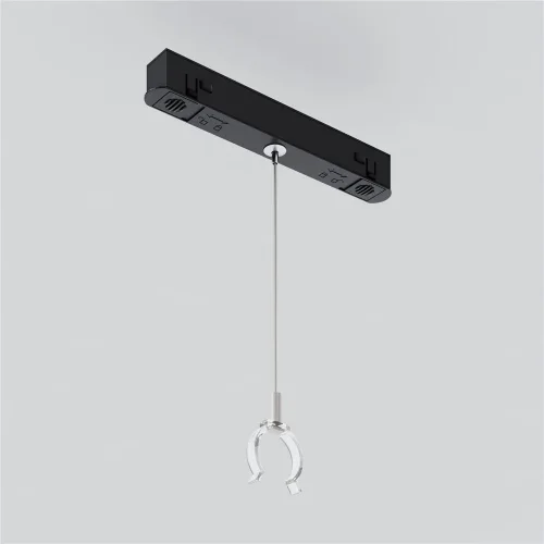 Коннектор с тросовым подвесом Tau в шинопровод Exility (Серебро) - фото 2