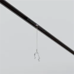 Коннектор с тросовым подвесом Tau в шинопровод Exility (Серебро)