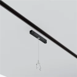 Коннектор с тросовым подвесом Tau в шинопровод Exility (Серебро)