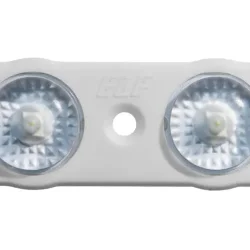 Модуль светодиодный ELF VIVO-2019, 2SMD диод 2835, с линзой, 12В, IP67, холодный белый
