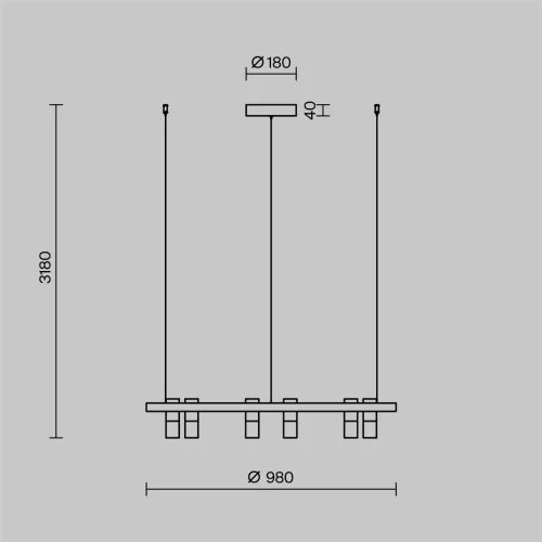 Подвесной светильник Satellite 3000-4000К 40Вт (Белый) - фото