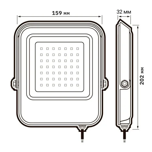 Прожектор светодиодный PFL-V 50Вт 6500К IP65 ДО JazzWay 5039735 - фото 8