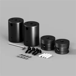 Набор для двухстороннего накладного монтажа Nemo D25 черный (Черный)