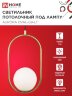 Светильник подвесной под лампу AURORA OVAL-G9-LT 1хG9 матовый плафон, латунный корпус IN HOME - Фото 6