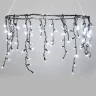 Гирлянда Бахрома 3,1 x 0,5 м Белая 24В, 120 LED, Провод Черный Каучук, IP65. Фото 2.