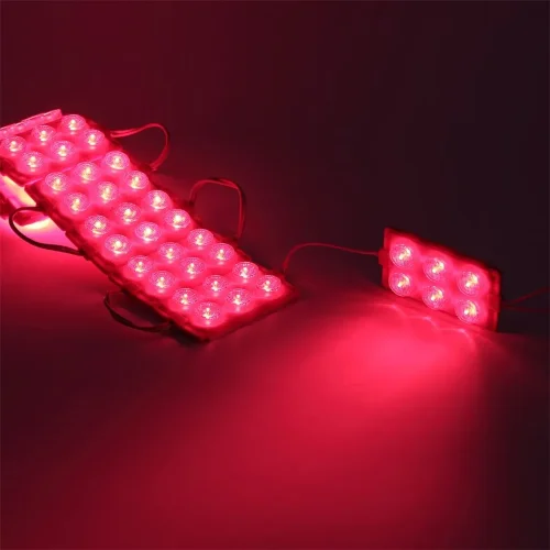 Светодиодный модуль 6 led 3030 MOD112 (12V, 3W, red, IP65) - фото I