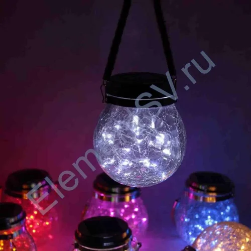 Светильник декоративный горшочек на солнечных батареях, white, GOR1 - фото.