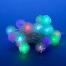 ULD-S0280-020-DTA RGB IP20 BALLS Гирлянда светодиодная Шарики с контроллером, 20 светодиодов, 2.8 м, RGB, IP20, провод прозрачный. - фото 1