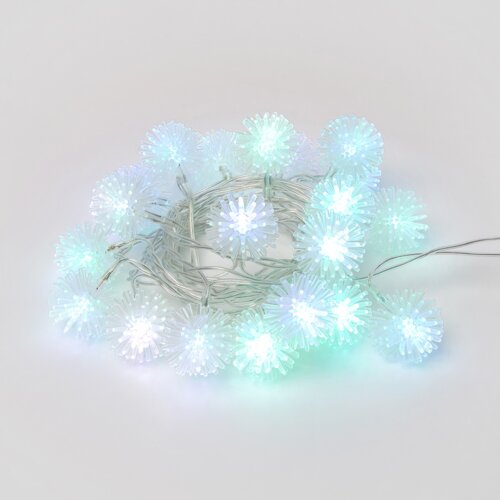 ULD-S0280-020-DTA RGB IP20 BALLS Гирлянда светодиодная Шарики с контроллером, 20 светодиодов, 2.8 м, RGB, IP20, провод прозрачный. - фото 2