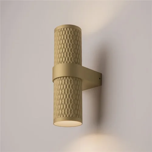 Настенный светильник (бра) Focus Design GU10х2 7Вт IP 20 (Матовое Золото) - фото 11