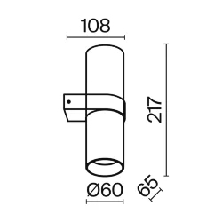 Настенный светильник (бра) Фокус Дизайн / Focus Design GU10х2 (Матовое Золото) C069WL-02MG