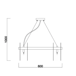 Подвесной светильник Freya FR5141PL-10BS (Латунь)