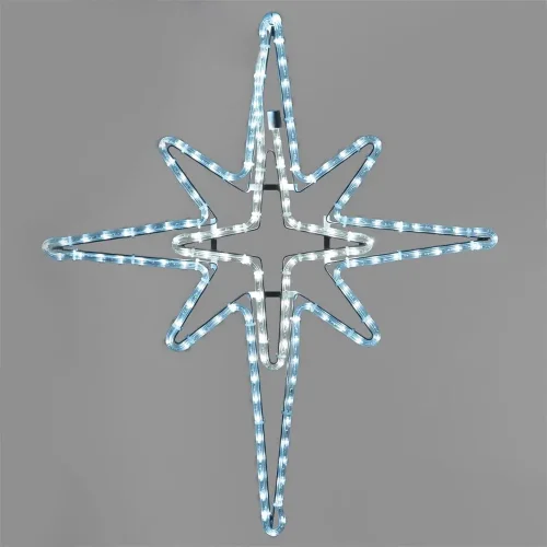 Светодиодная Фигура &#171;Полярная Звезда&#187; 70 x 60 см Небесно-Голубая, IP65. Фото 1.