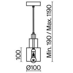 Подвесной светильник Моук / Moke (Латунь) FR4006PL-01BS