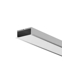 Алюминиевый профиль встраиваемый ALM-8832-S-2M (Серебро)