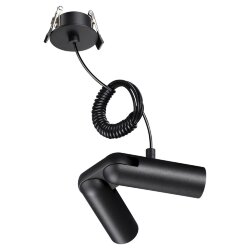 База встраиваемая для ввода питания с гибким угловым соединителем «L» и проводом-подвесом (длина про «Novotech» 359386, серия: GLAT