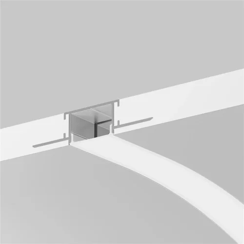 Алюминиевый профиль встраиваемый с вертикальным изгибом ALM-6214TB-S-2M (Серебро) - фото 5