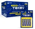 Элемент питания алкалиновый AAA/LR03 (блист.4шт) TOKOV ELECTRIC TKE-ALS-LR3/B4 - фото
