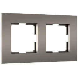 Рамка из поликарбоната на 2 поста Slab бронза софт W0022963