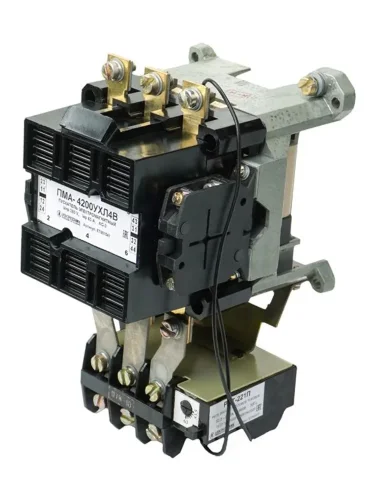 Пускатель ПМА 4200 УХЛ4 В 63А кат. 380В AC 2НО+2НЗ IP00 с реле РТТ-221П 53.5-63.0А Электротехник ET001541 - фото