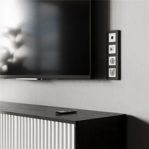 Розетка с заземлением, шторками и USBх2 (белый матовый) W1171561 - фото 5