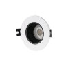 DK3061-WH+BK Встраиваемый светильник, IP 20, 10 Вт, GU5.3, LED, белый/черный, пластик.