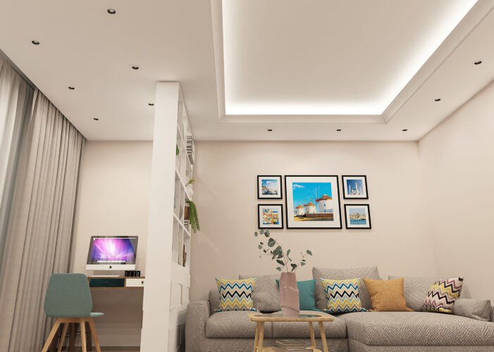 DK3061-WH+BK Встраиваемый светильник, IP 20, 10 Вт, GU5.3, LED, белый/черный, пластик. Фото 4