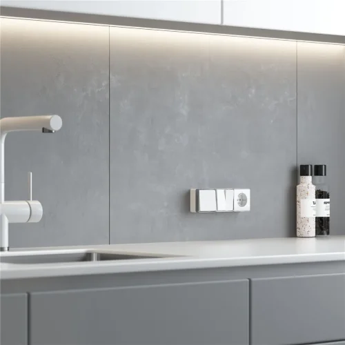 Выключатель одноклавишный Gallant белый W5010001 - фото 4