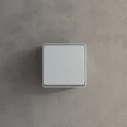 Выключатель одноклавишный Gallant белый W5010001