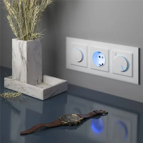 Терморегулятор электромеханический для теплого пола (белый) W1151101 - фото 3