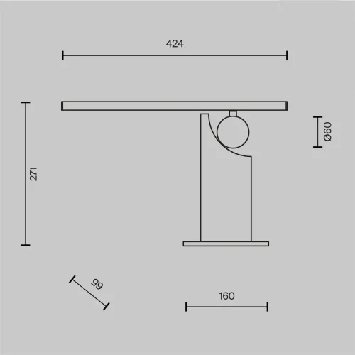 Настольный светильник Monumento 3000К 9Вт (Латунь) - фото 3